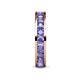 6 - Celina 3.00 mm Round Tanzanite Eternity Band 