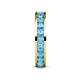 6 - Celina 3.00 mm Round Blue Topaz Eternity Band 