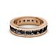 3 - Celina 3.40 mm Round Black Diamond Eternity Band 