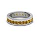 3 - Celina 3.40 mm Round Citrine Eternity Band 