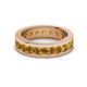 3 - Celina 3.40 mm Round Citrine Eternity Band 