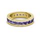 3 - Celina 3.40 mm Round Iolite Eternity Band 