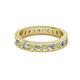 2 - Celina 2.70 mm Round Peridot and Diamond Eternity Band 