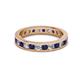 2 - Celina 2.70 mm Round Blue Sapphire and Diamond Eternity Band 