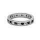 2 - Celina 2.70 mm Round Black and White Diamond Eternity Band 