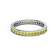 3 - Celina 2.00 mm Round Yellow Sapphire Eternity Band 