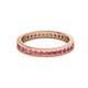 3 - Celina 2.00 mm Round Pink Tourmaline Eternity Band 
