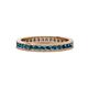 1 - Celina 2.00 mm Round Blue Diamond Eternity Band 