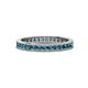 1 - Celina 2.00 mm Round London Blue Topaz Eternity Band 