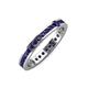 4 - Celina 2.00 mm Round Blue Sapphire Eternity Band 