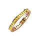 4 - Celina 2.00 mm Round Yellow Sapphire Eternity Band 