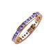 4 - Celina 2.00 mm Round Tanzanite Eternity Band 