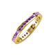 4 - Celina 2.00 mm Round Amethyst Eternity Band 