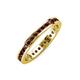 4 - Celina 2.00 mm Round Red Garnet Eternity Band 