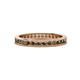 1 - Celina 2.00 mm Round Smoky Quartz Eternity Band 