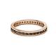 3 - Celina 2.00 mm Round Smoky Quartz Eternity Band 
