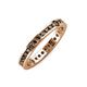 4 - Celina 2.00 mm Round Smoky Quartz Eternity Band 