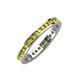 4 - Celina 2.00 mm Round Yellow Diamond Eternity Band 