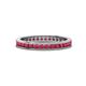 1 - Celina 2.00 mm Round Ruby Eternity Band 