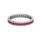 3 - Celina 2.00 mm Round Ruby Eternity Band 