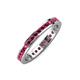 4 - Celina 2.00 mm Round Ruby Eternity Band 
