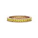 1 - Celina 2.00 mm Round Yellow Sapphire Eternity Band 