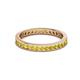 3 - Celina 2.00 mm Round Yellow Sapphire Eternity Band 