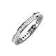 4 - Celina 2.00 mm Round White Sapphire Eternity Band 