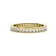 1 - Celina 2.00 mm Round White Sapphire Eternity Band 