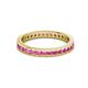 3 - Celina 2.00 mm Round Pink Sapphire Eternity Band 