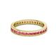 3 - Celina 2.00 mm Round Pink Tourmaline Eternity Band 