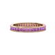 1 - Celina 2.00 mm Round Amethyst Eternity Band 