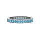 1 - Celina 2.00 mm Round Blue Topaz Eternity Band 
