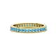 1 - Celina 2.00 mm Round Blue Topaz Eternity Band 
