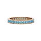 1 - Celina 2.00 mm Round Blue Topaz Eternity Band 