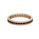 3 - Celina 2.00 mm Round Red Garnet Eternity Band 