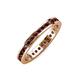 4 - Celina 2.00 mm Round Red Garnet Eternity Band 