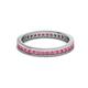 3 - Celina 2.00 mm Round Rhodolite Garnet Eternity Band 