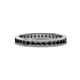 1 - Celina 2.00 mm Round Black Diamond Eternity Band 