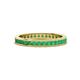 1 - Celina 2.00 mm Round Emerald Eternity Band 