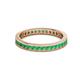 3 - Celina 2.00 mm Round Emerald Eternity Band 
