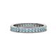 1 - Celina 2.00 mm Round Aquamarine Eternity Band 