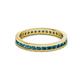 3 - Celina 2.00 mm Round London Blue Topaz Eternity Band 