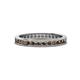 1 - Celina 2.00 mm Round Smoky Quartz Eternity Band 