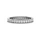 1 - Celina 2.00 mm Round White Sapphire Eternity Band 