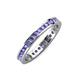 4 - Celina 2.00 mm Round Tanzanite Eternity Band 
