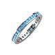 4 - Celina 2.00 mm Round Blue Topaz Eternity Band 