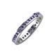 4 - Celina 2.00 mm Round Iolite Eternity Band 