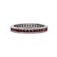 1 - Celina 2.00 mm Round Red Garnet Eternity Band 