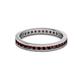 3 - Celina 2.00 mm Round Red Garnet Eternity Band 